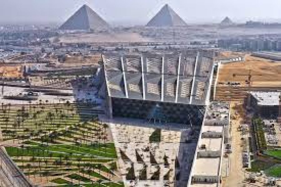 New Grand Egyptian Museum and Giza Pyramids from Sharm by Bus